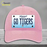 Go Tigers Missouri Novelty License Plate Hat Unconstructed Cotton / Pink