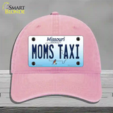 Moms Taxi Missouri Novelty License Plate Hat Unconstructed Cotton / Pink