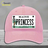 Princess Maine Novelty License Plate Hat Unconstructed Cotton / Pink