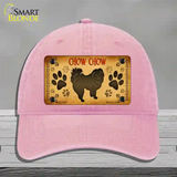 Chow Chow Novelty License Plate Hat Unconstructed Cotton / Pink