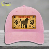 Labrador Retriever Novelty License Plate Hat Unconstructed Cotton / Pink