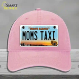 Moms Taxi North Dakota Novelty License Plate Hat Unconstructed Cotton / Pink