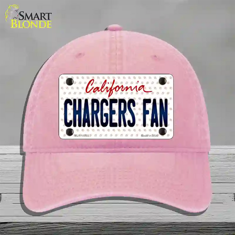 Chargers Fan California Novelty License Plate Hat Unconstructed Cotton / Pink