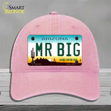 Mr Big Arizona Novelty License Plate Hat Unconstructed Cotton / Pink