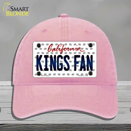 Kings Fan California Novelty License Plate Hat Unconstructed Cotton / Pink