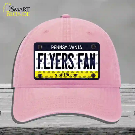 Flyers Fan Pennsylvania Novelty License Plate Hat Unconstructed Cotton / Pink