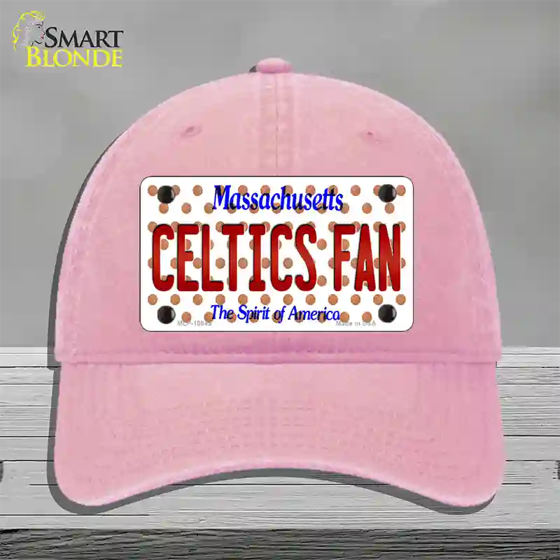 Celtics Fan Massachusetts Novelty License Plate Hat Unconstructed Cotton / Pink