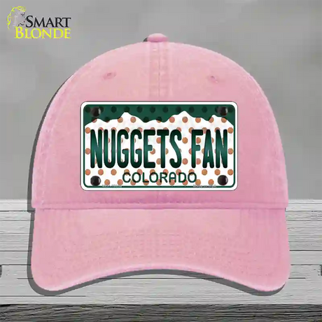 Nuggets Fan Colorado Novelty License Plate Hat Unconstructed Cotton / Pink