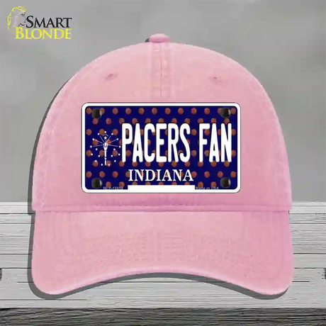 Pacers Fan Indiana Novelty License Plate Hat Unconstructed Cotton / Pink