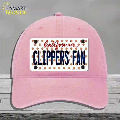 Clippers Fan California Novelty License Plate Hat Unconstructed Cotton / Pink