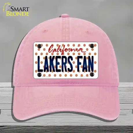 Lakers Fan California Novelty License Plate Hat Unconstructed Cotton / Pink