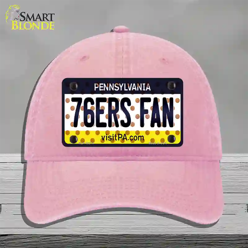 76ers Fan Pennsylvania Novelty License Plate Hat Unconstructed Cotton / Pink