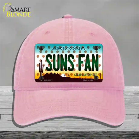 Arizona Suns Fan Novelty License Plate Hat Unconstructed Cotton / Pink