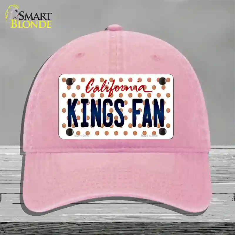 California Kings Fan Novelty License Plate Hat Unconstructed Cotton / Pink