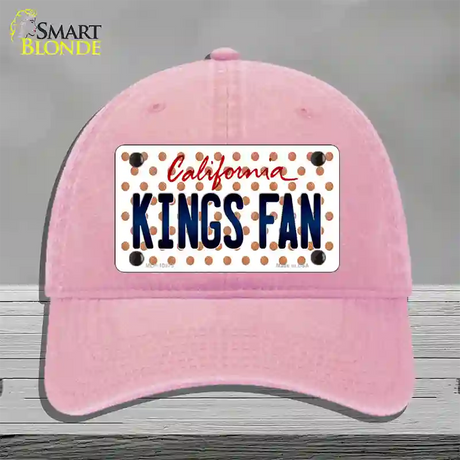 California Kings Fan Novelty License Plate Hat Unconstructed Cotton / Pink