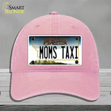 Moms Taxi Montana State Novelty License Plate Hat Unconstructed Cotton / Pink