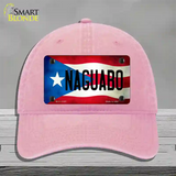 Naguabo Puerto Rico Flag Novelty License Plate Hat Unconstructed Cotton / Pink