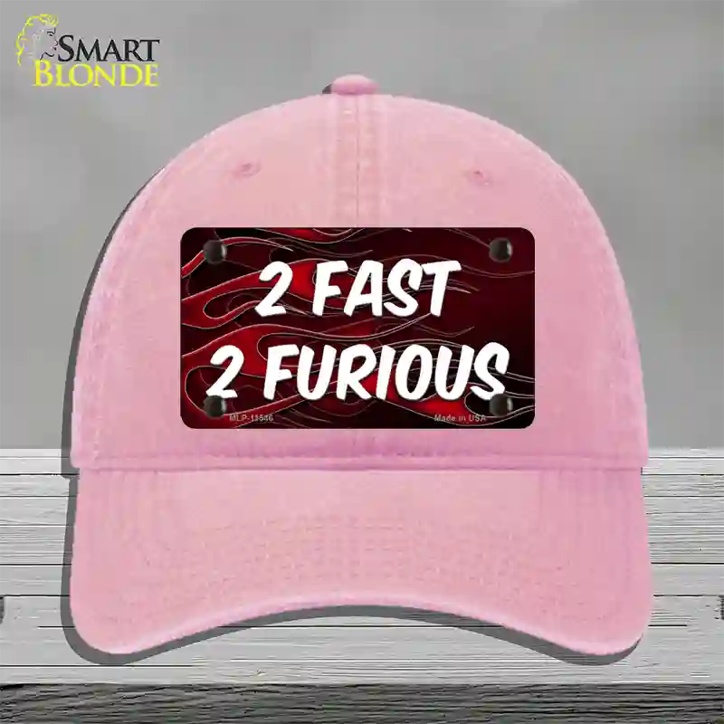 2 Fast 2 Furious Novelty License Plate Hat Unconstructed Cotton / Pink