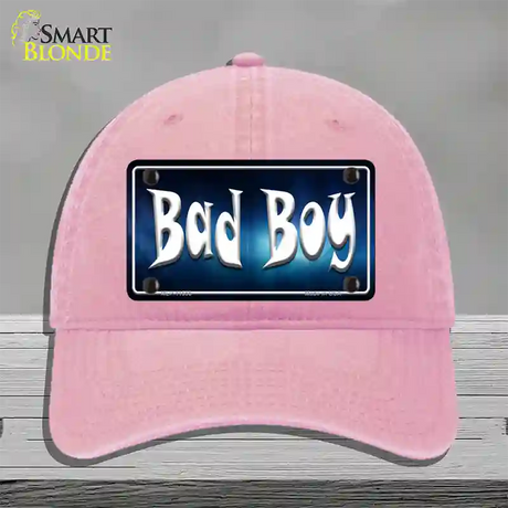 Bad Boy Novelty License Plate Hat Unconstructed Cotton / Pink