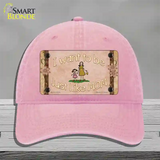 Just Like Mom Novelty License Plate Hat Unconstructed Cotton / Pink