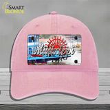 Mississippi Boat State Novelty License Plate Hat Unconstructed Cotton / Pink