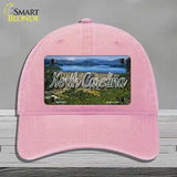 North Carolina Dam State Novelty License Plate Hat Unconstructed Cotton / Pink