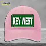 Key West Novelty License Plate Hat Unconstructed Cotton / Pink