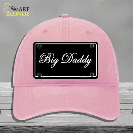 Big Daddy Novelty License Plate Hat Unconstructed Cotton / Pink