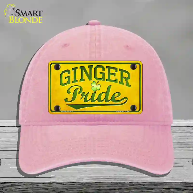 Ginger Pride Novelty License Plate Hat Unconstructed Cotton / Pink