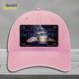 They Call Me Catfish Novelty License Plate Hat Unconstructed Cotton / Pink