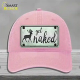 Get Naked Novelty License Plate Hat Unconstructed Cotton / Pink