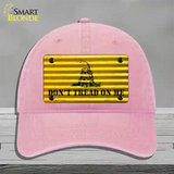 Dont Tread On Me Novelty License Plate Hat Unconstructed Cotton / Pink