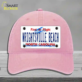 Wrightsville Beach North Carolina Novelty License Plate Hat Unconstructed Cotton / Pink