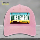 Whiskey Row Arizona Novelty License Plate Hat Unconstructed Cotton / Pink