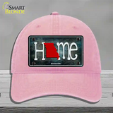 Missouri Home State Outline Novelty License Plate Hat Unconstructed Cotton / Pink