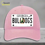 Georgia Bulldogs Novelty License Plate Hat Unconstructed Cotton / Pink