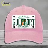 Florida Gulfport Novelty License Plate Hat Unconstructed Cotton / Pink