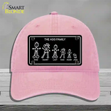 The Ass Family Novelty License Plate Hat Unconstructed Cotton / Pink