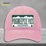 Poughkeepsie Pass Colorado Novelty License Plate Hat Unconstructed Cotton / Pink