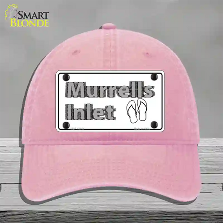 Murrells Inlet SC Novelty License Plate Hat Unconstructed Cotton / Pink