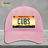 Cubs Indiana Novelty License Plate Hat Unconstructed Cotton / Pink