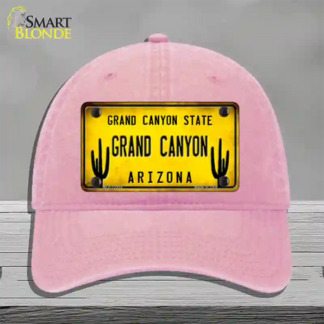 Arizona Grand Canyon Novelty License Plate Hat Unconstructed Cotton / Pink