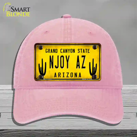 Arizona NJOY AZ Novelty License Plate Hat Unconstructed Cotton / Pink