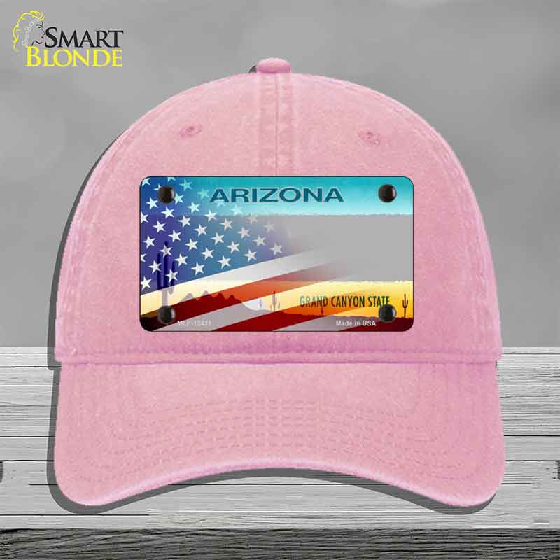 Arizona License Plate American Flag Novelty License Plate Hat HAT-MLP-12431