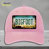 Bigfoot Arizona Novelty License Plate Hat Unconstructed Cotton / Pink