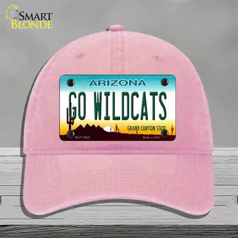 Go Wildcats Novelty License Plate Hat Unconstructed Cotton / Pink