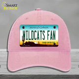 Wildcats Fan Novelty License Plate Hat Unconstructed Cotton / Pink