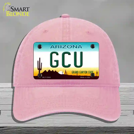 Grand Canyon Univ Novelty License Plate Hat Unconstructed Cotton / Pink