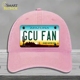 Grand Canyon Univ Fan Novelty License Plate Hat Unconstructed Cotton / Pink