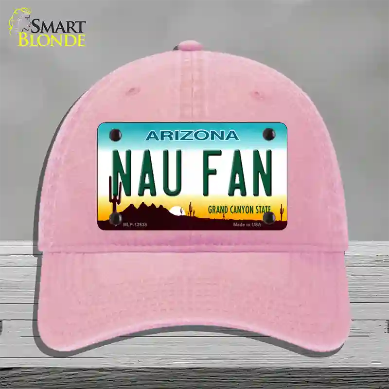 Northern Arizona Univ Fan Novelty License Plate Hat Unconstructed Cotton / Pink